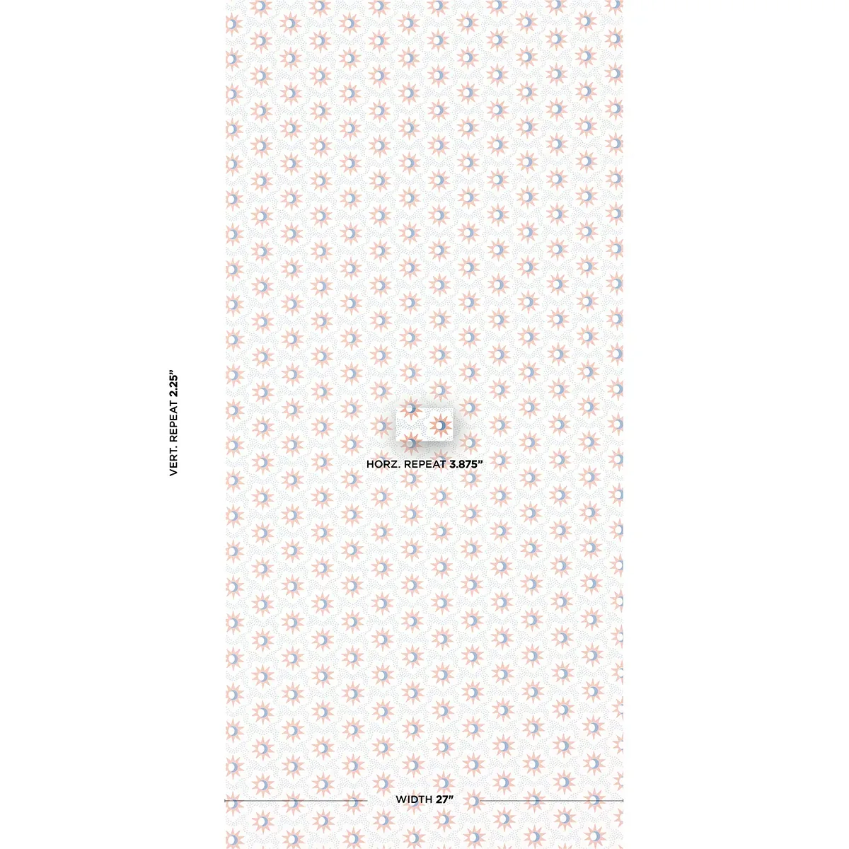 LUCIE CLAY & BLUE Schumacher Wallpaper wallpaper - SKU 5015761