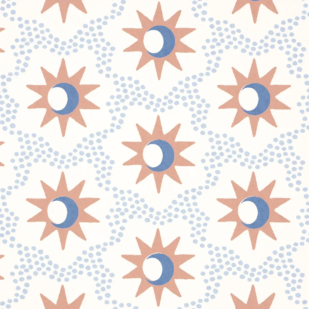 LUCIE CLAY & BLUE Schumacher Wallpaper wallpaper - SKU 5015761
