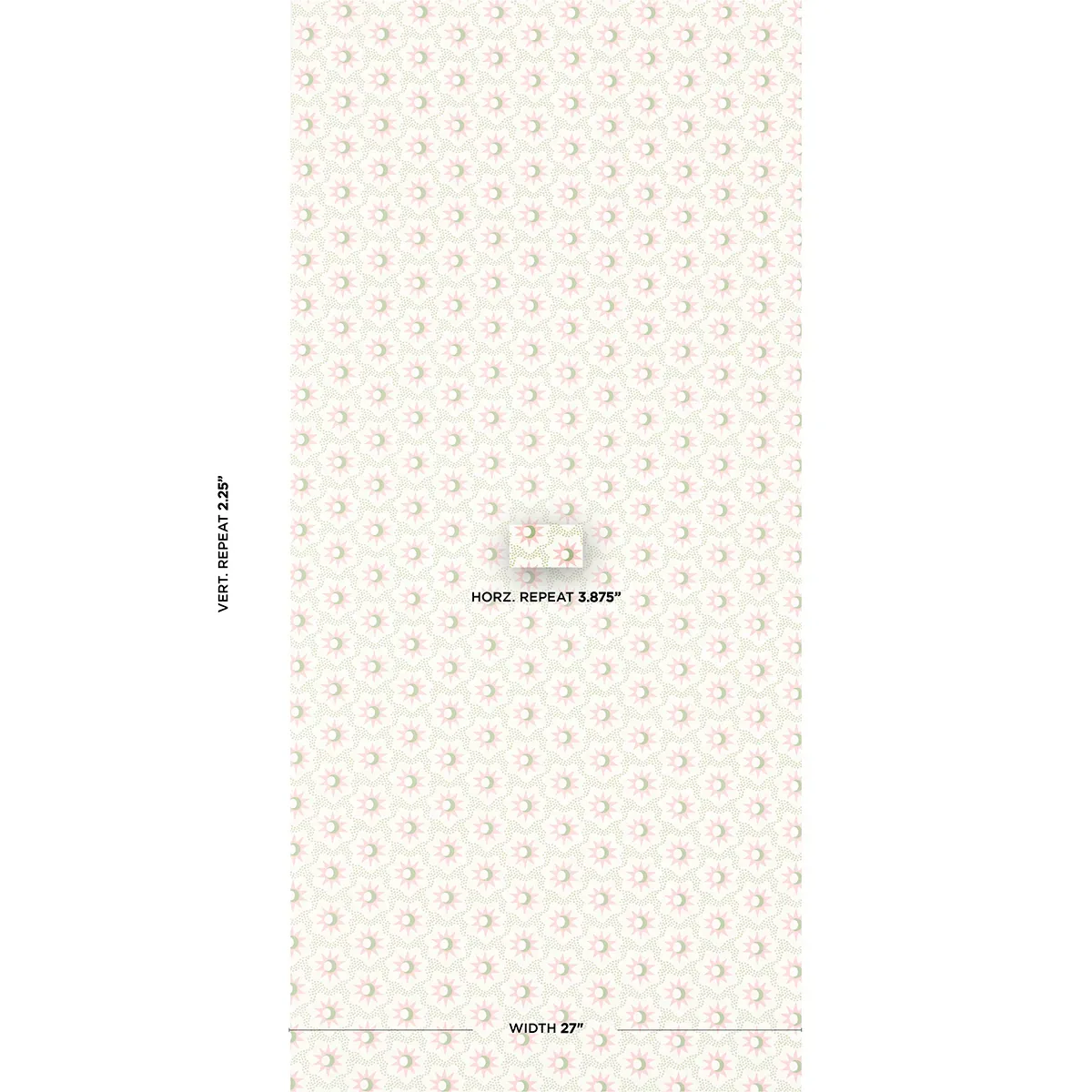 LUCIE PINK & GREEN Schumacher Wallpaper wallpaper - SKU 5015762