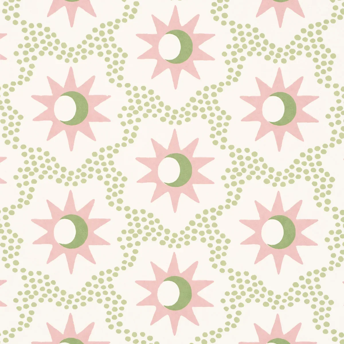 LUCIE PINK & GREEN Schumacher Wallpaper wallpaper - SKU 5015762