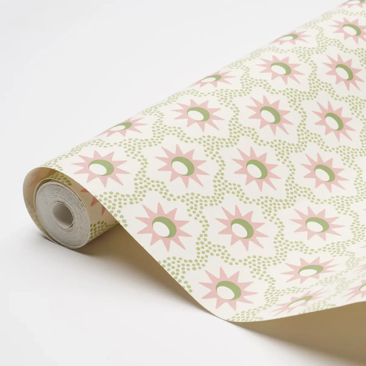 LUCIE PINK & GREEN Schumacher Wallpaper wallpaper - SKU 5015762