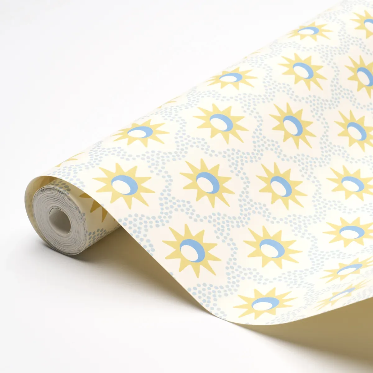 LUCIE YELLOW & SKY Schumacher Wallpaper wallpaper - SKU 5015760