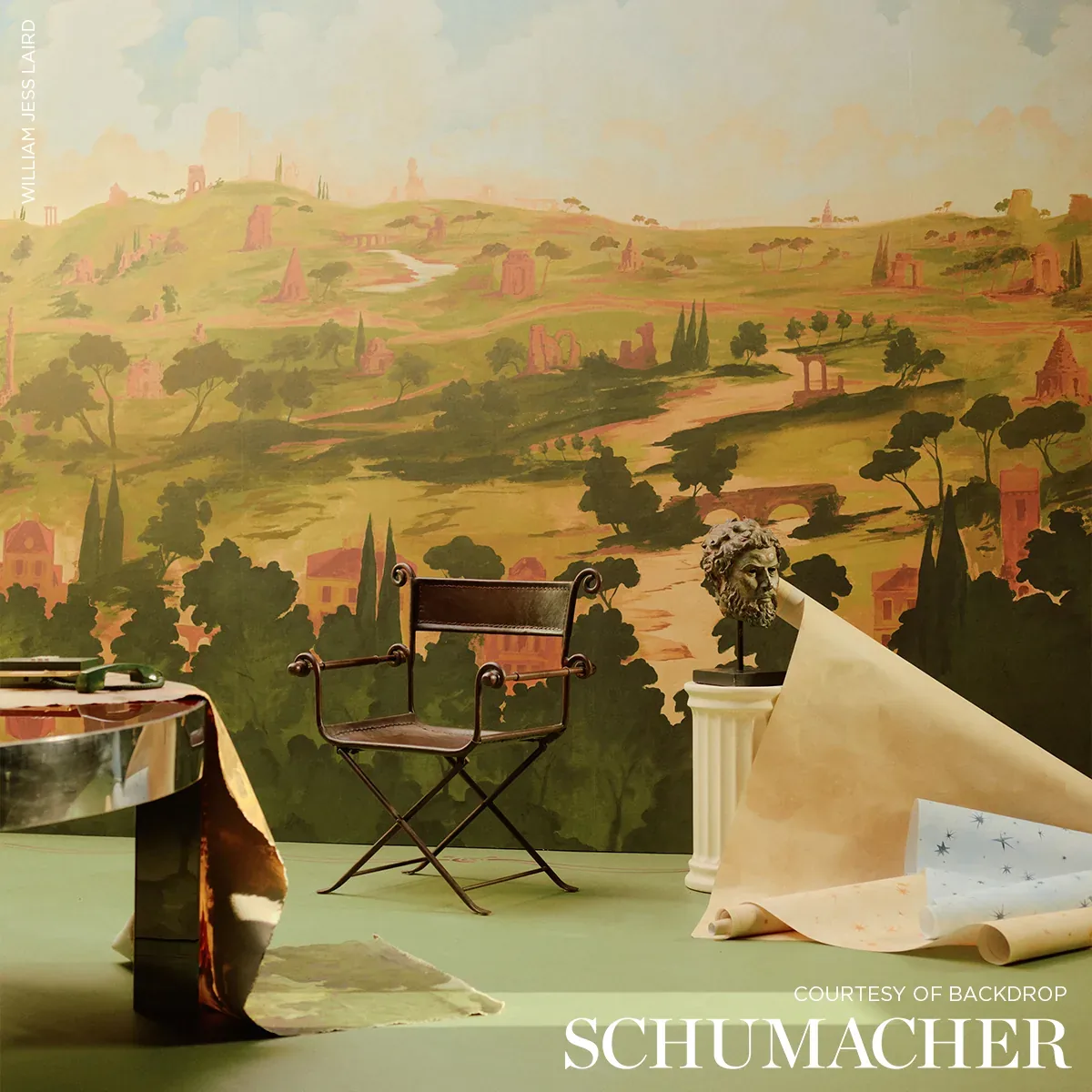 LUMINARIES - CLEAR BLUE Schumacher Wallpaper | Wallpaper Twi LUMINARIES CLEAR BLUE Schumacher Wallpaper wallpaper - SKU 5016010