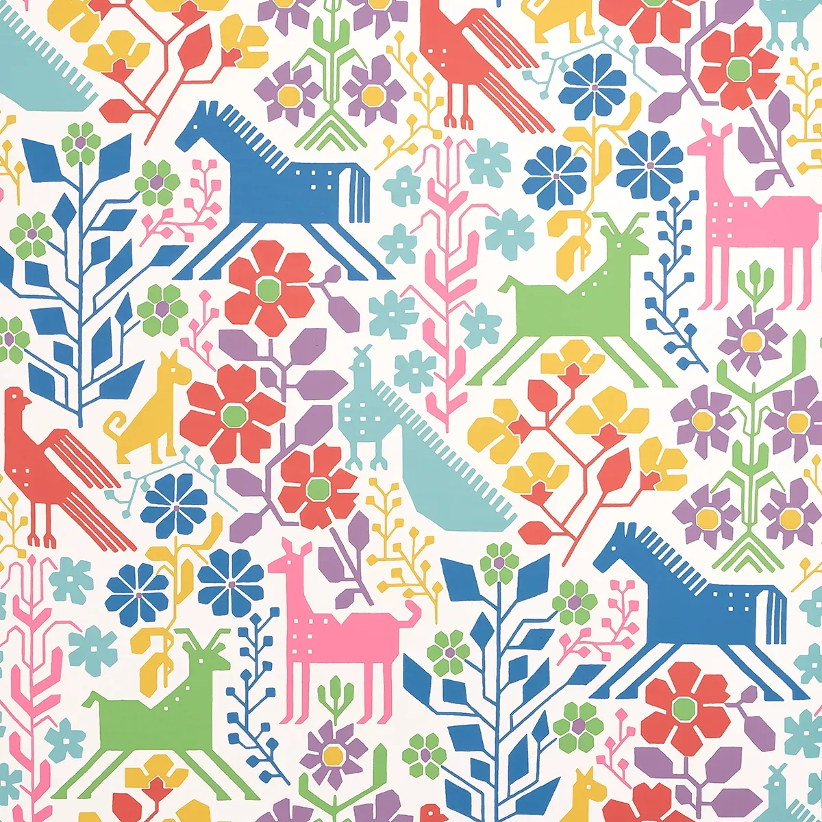 LUPITA VIBRANT MULTI Schumacher Wallpaper wallpaper - SKU 5013762