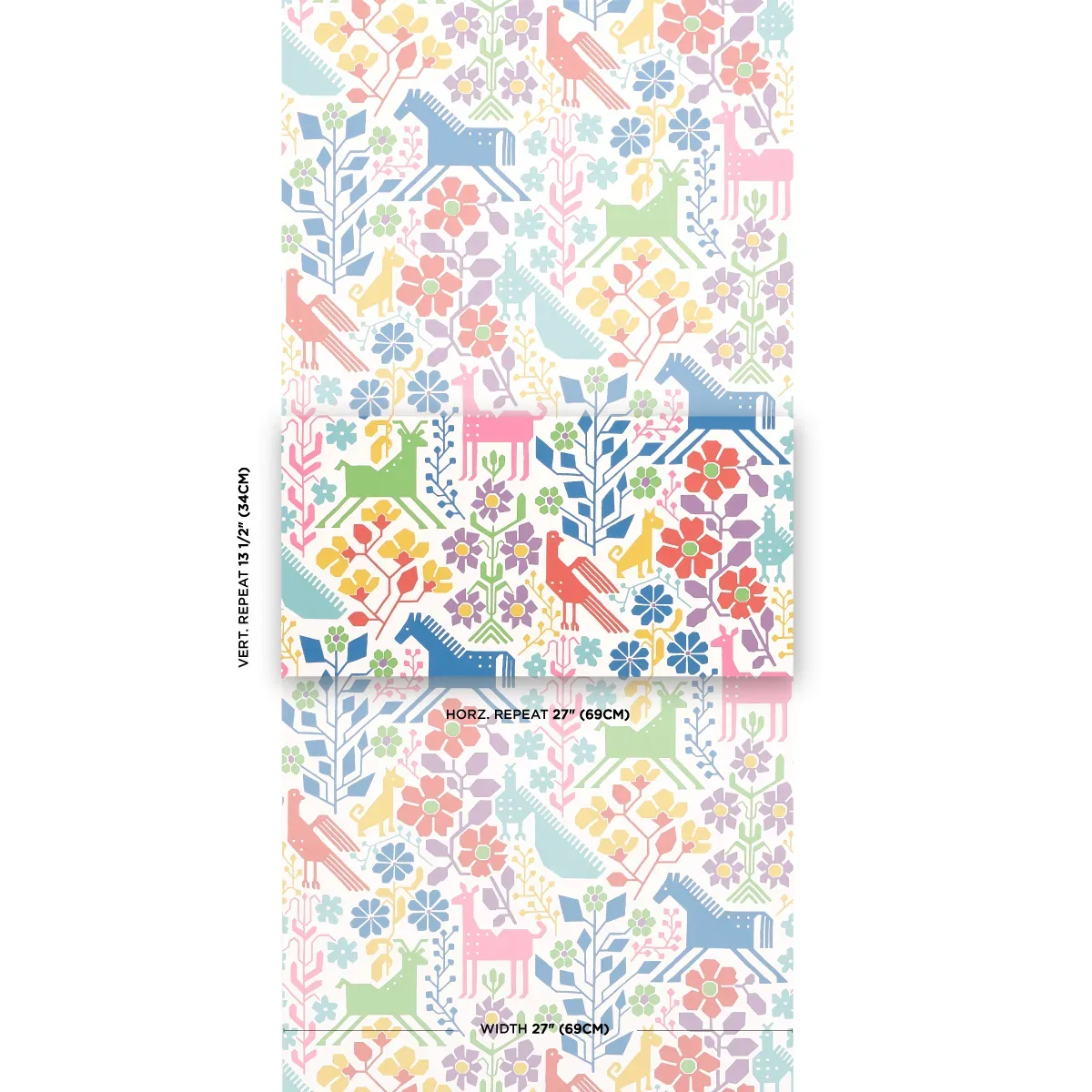 LUPITA VIBRANT MULTI Schumacher Wallpaper wallpaper - SKU 5013762