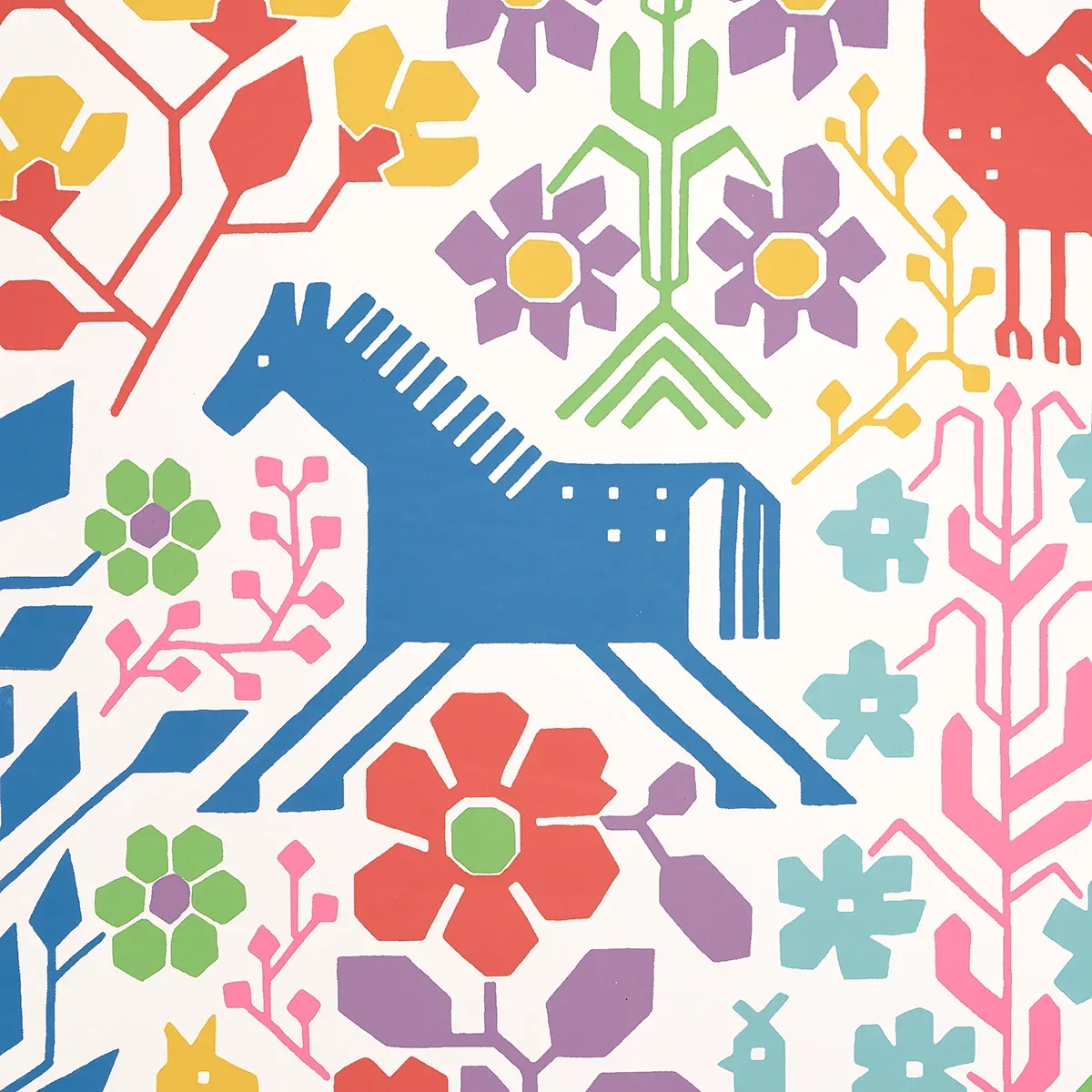 LUPITA - VIBRANT MULTI Schumacher Wallpaper | Wallpaper Twin LUPITA VIBRANT MULTI Schumacher Wallpaper wallpaper - SKU 5013762