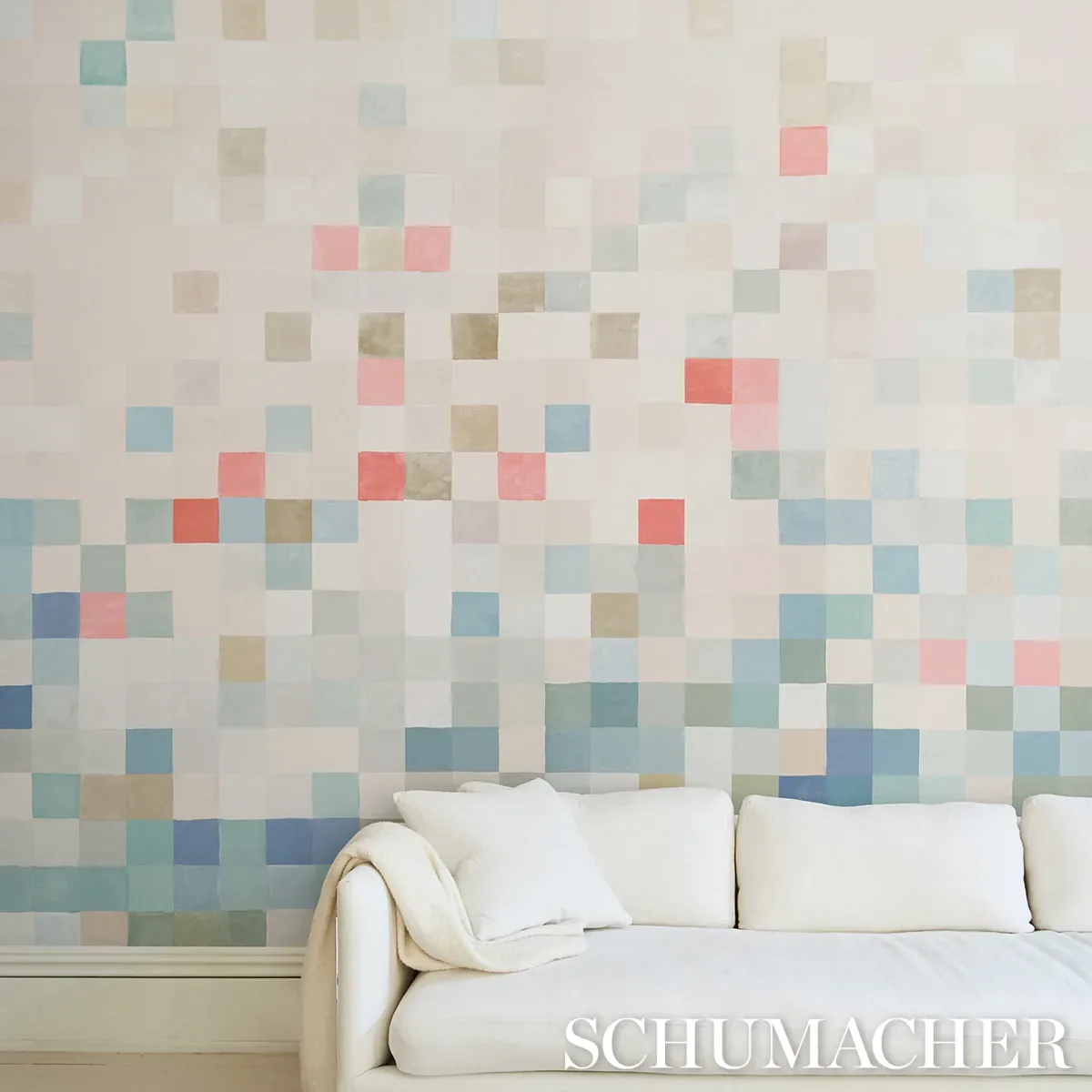 MADAME DE PIXEL PANEL SET MULTI Schumacher Wallpaper wallpaper - SKU 5015390