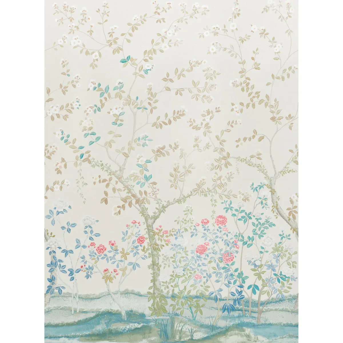 MADAME DE POMPADOUR PANEL SET ALABASTER Schumacher Wallpaper wallpaper - SKU 5008540