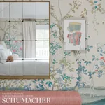 MADAME DE POMPADOUR PANEL SET - ALABASTER Schumacher Wallpap MADAME DE POMPADOUR PANEL SET ALABASTER Schumacher Wallpaper wallpaper - SKU 5008540