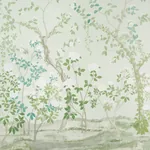 MADAME DE POMPADOUR PANEL SET - GREEN Schumacher Wallpaper | MADAME DE POMPADOUR PANEL SET GREEN Schumacher Wallpaper wallpaper - SKU 5008543