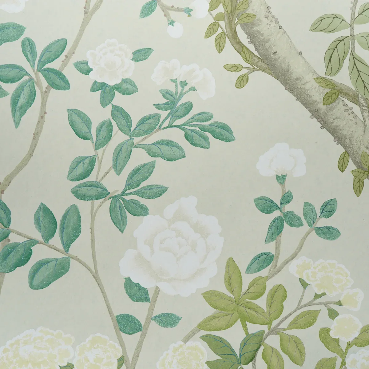MADAME DE POMPADOUR PANEL SET - GREEN Schumacher Wallpaper | MADAME DE POMPADOUR PANEL SET GREEN Schumacher Wallpaper wallpaper - SKU 5008543