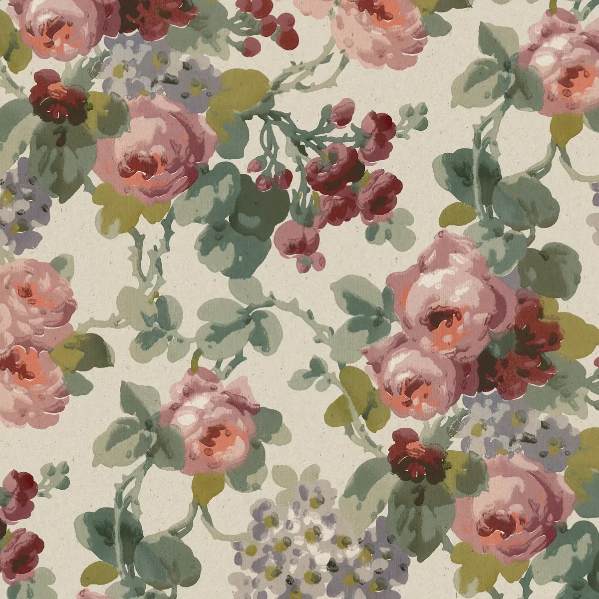 MADAME MURAL MULTI Schumacher Wallpaper wallpaper - SKU 2039