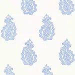 MADRAS PAISLEY DELFT Schumacher Wallpaper wallpaper - SKU 5005301