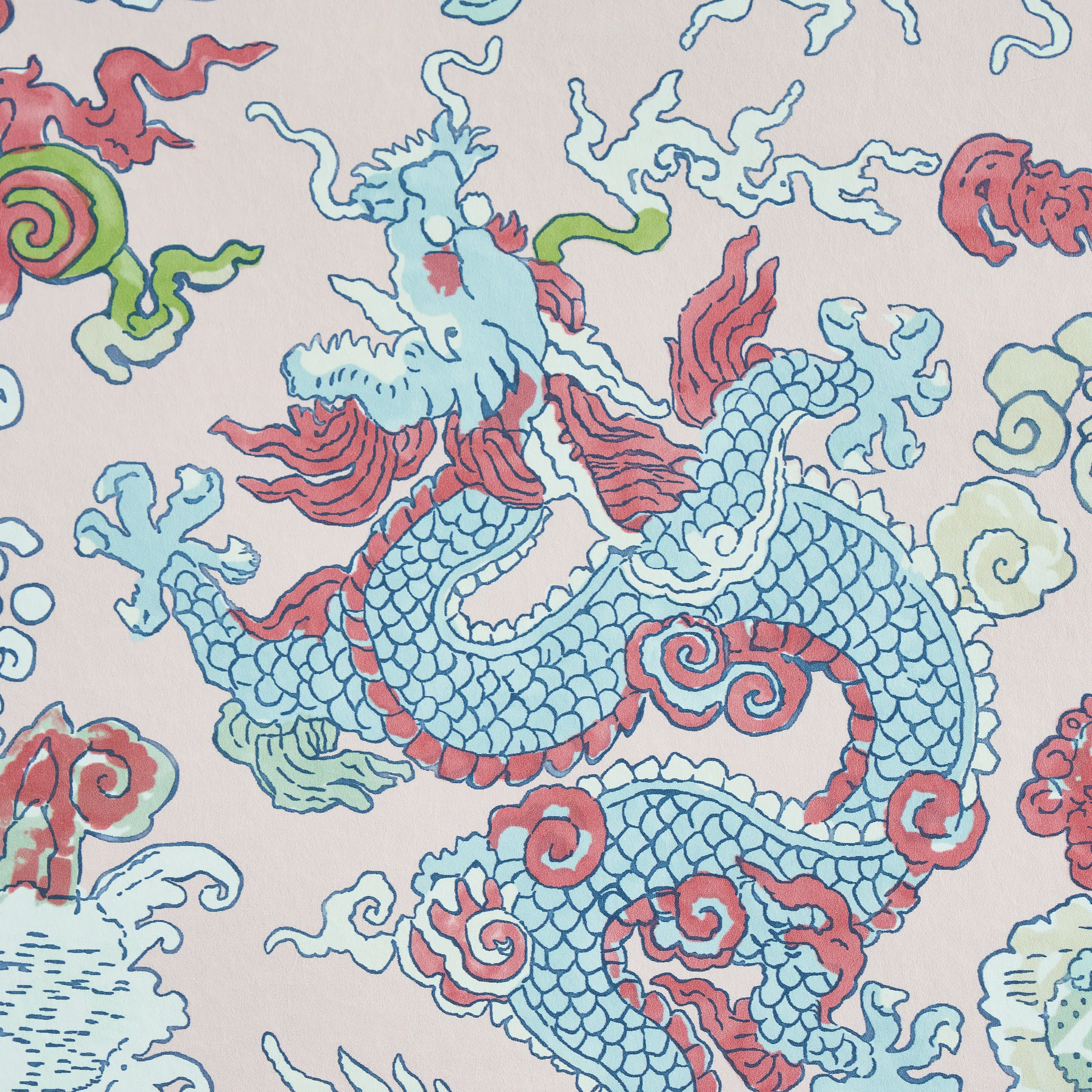 MAGIC MOUNTAIN DRAGON BLUSH Schumacher Wallpaper wallpaper - SKU 5011591