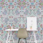 MAGIC MOUNTAIN DRAGON BLUSH Schumacher Wallpaper wallpaper - SKU 5011591