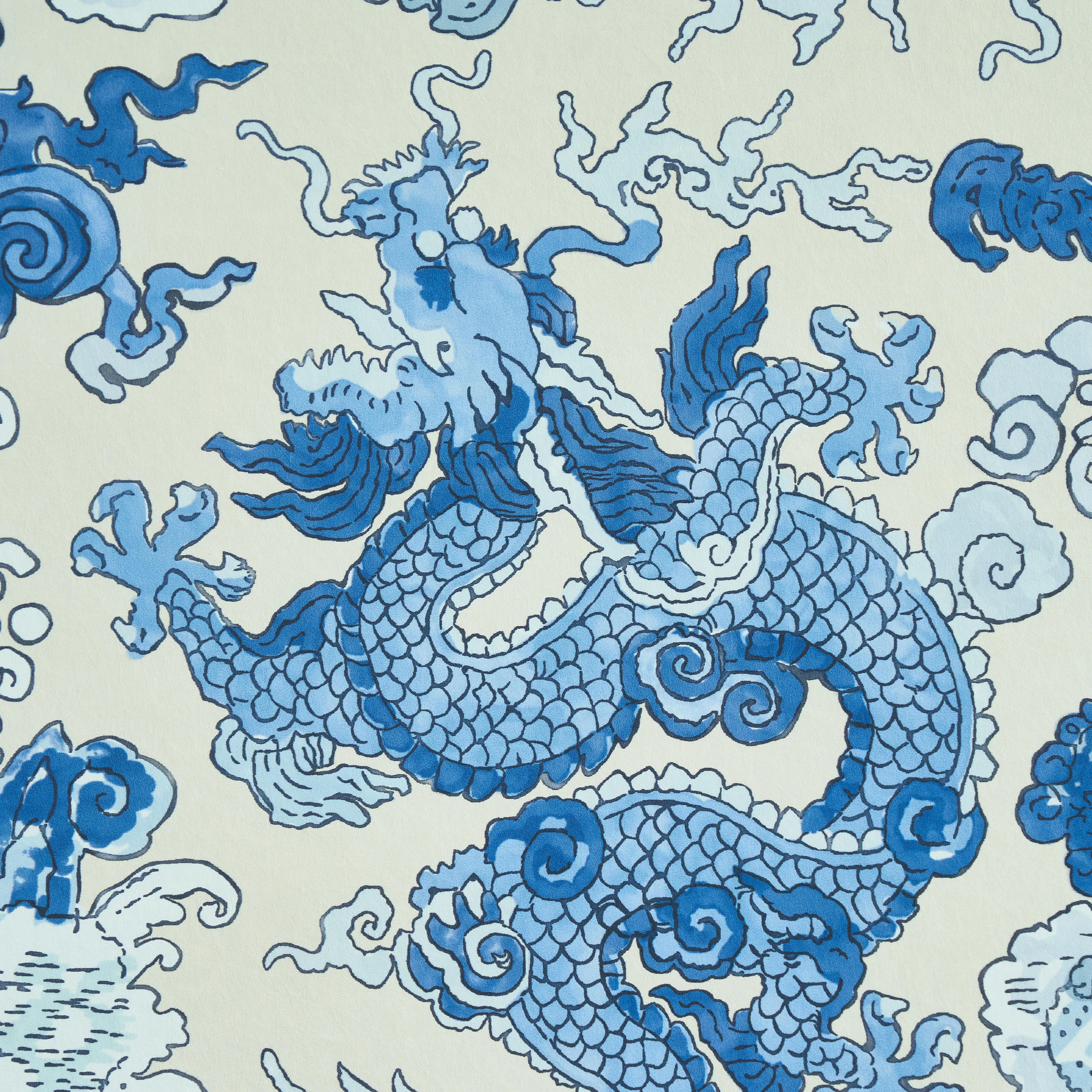MAGIC MOUNTAIN DRAGON PORCELAIN Schumacher Wallpaper wallpaper - SKU 5011590