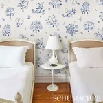 MAGICAL MENAGERIE - BLUES Schumacher Wallpaper | Wallpaper T MAGICAL MENAGERIE BLUES Schumacher Wallpaper wallpaper - SKU 5012212