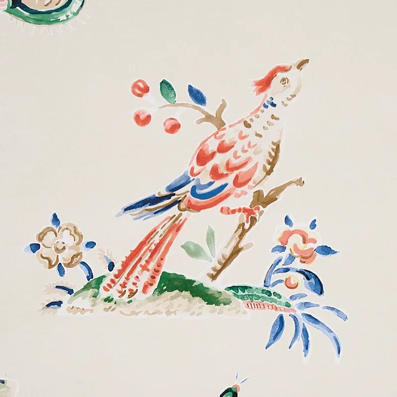 MAGICAL MENAGERIE - PRIMARY Schumacher Wallpaper | Wallpaper MAGICAL MENAGERIE PRIMARY Schumacher Wallpaper wallpaper - SKU 5012211
