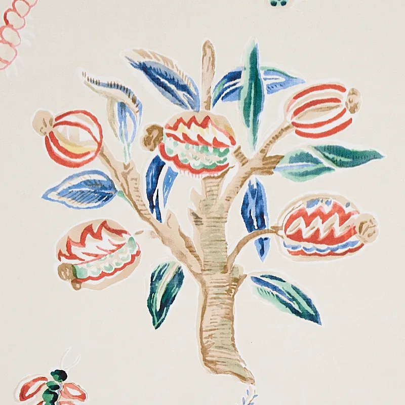 MAGICAL MENAGERIE - PRIMARY Schumacher Wallpaper | Wallpaper MAGICAL MENAGERIE PRIMARY Schumacher Wallpaper wallpaper - SKU 5012211