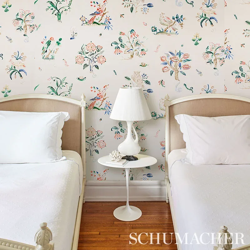 MAGICAL MENAGERIE - PRIMARY Schumacher Wallpaper | Wallpaper MAGICAL MENAGERIE PRIMARY Schumacher Wallpaper wallpaper - SKU 5012211