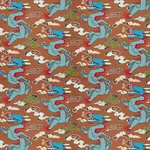 MAGICAL MING DRAGON BROWN Schumacher Wallpaper wallpaper - SKU 5010602