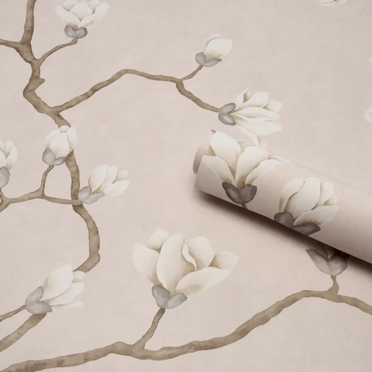 MAGNOLIA TREE DUSTY BLUSH Schumacher Wallpaper wallpaper - SKU 5016933