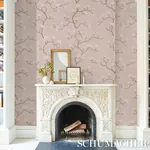 MAGNOLIA TREE DUSTY BLUSH Schumacher Wallpaper wallpaper - SKU 5016933