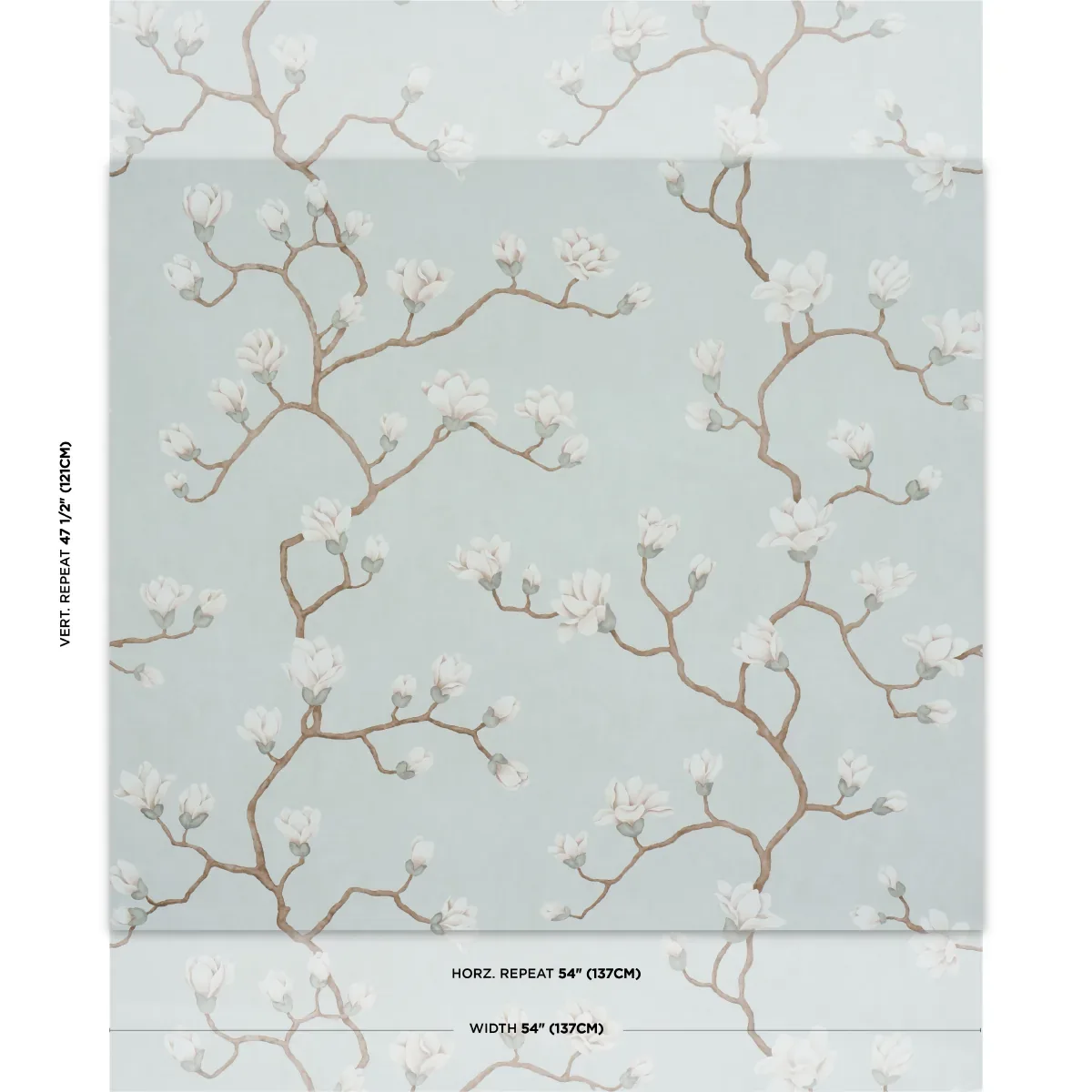 MAGNOLIA TREE DUSTY SKY Schumacher Wallpaper wallpaper - SKU 5016930