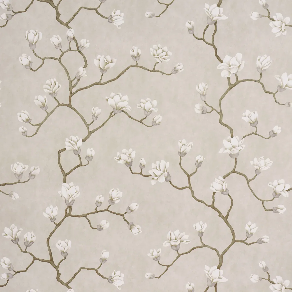 MAGNOLIA TREE GRISAILLE Schumacher Wallpaper wallpaper - SKU 5016931