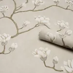 MAGNOLIA TREE GRISAILLE Schumacher Wallpaper wallpaper - SKU 5016931