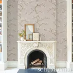 MAGNOLIA TREE GRISAILLE Schumacher Wallpaper wallpaper - SKU 5016931
