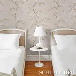 MAGNOLIA TREE GRISAILLE Schumacher Wallpaper wallpaper - SKU 5016931