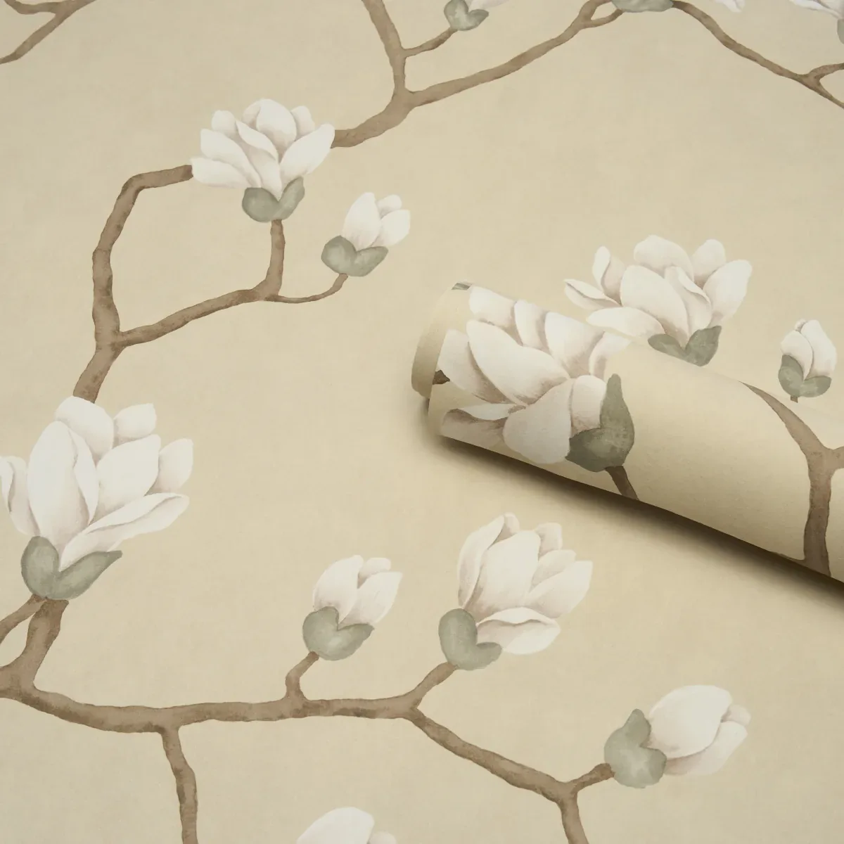 MAGNOLIA TREE SOFT GOLD Schumacher Wallpaper wallpaper - SKU 5016932