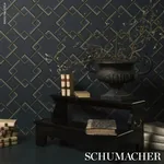 MAH JONG - RIVER BLUE Schumacher Wallpaper | Wallpaper Twins MAH JONG RIVER BLUE Schumacher Wallpaper wallpaper - SKU 5014931