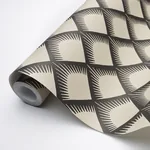 MAIZE BLACK & CREAM Schumacher Wallpaper wallpaper - SKU 5015040