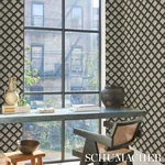 MAIZE BLACK & CREAM Schumacher Wallpaper wallpaper - SKU 5015040