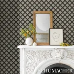 MAIZE BLACK & CREAM Schumacher Wallpaper wallpaper - SKU 5015040