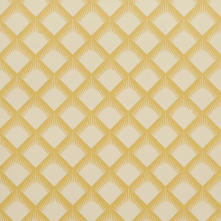 Schumacher MAIZE wallpaper, color MUSTARD, SKU 5015042