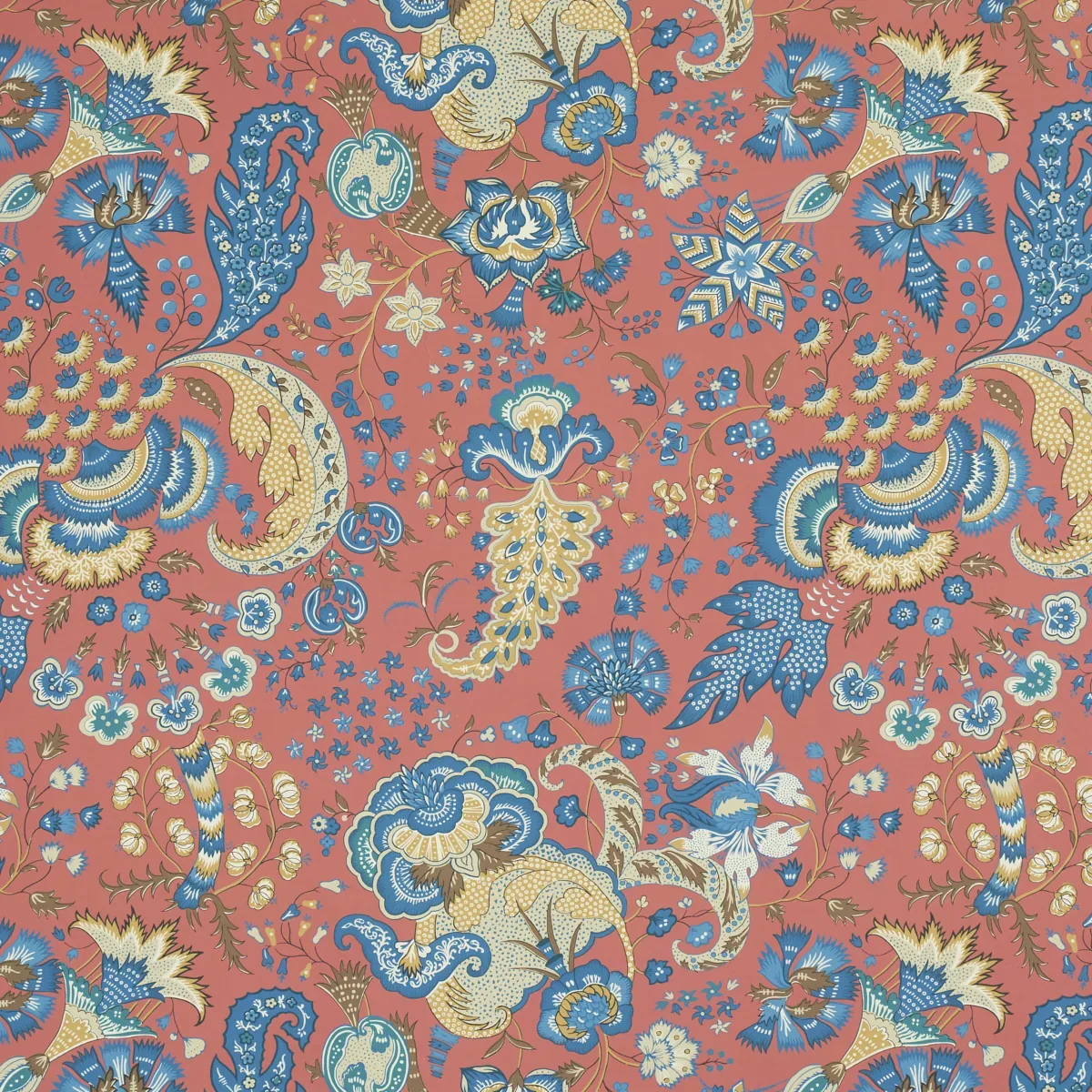 MAJORELLE RED Schumacher Wallpaper wallpaper - SKU 5011351