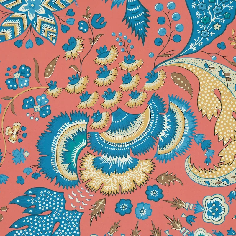 MAJORELLE RED Schumacher Wallpaper wallpaper - SKU 5011351