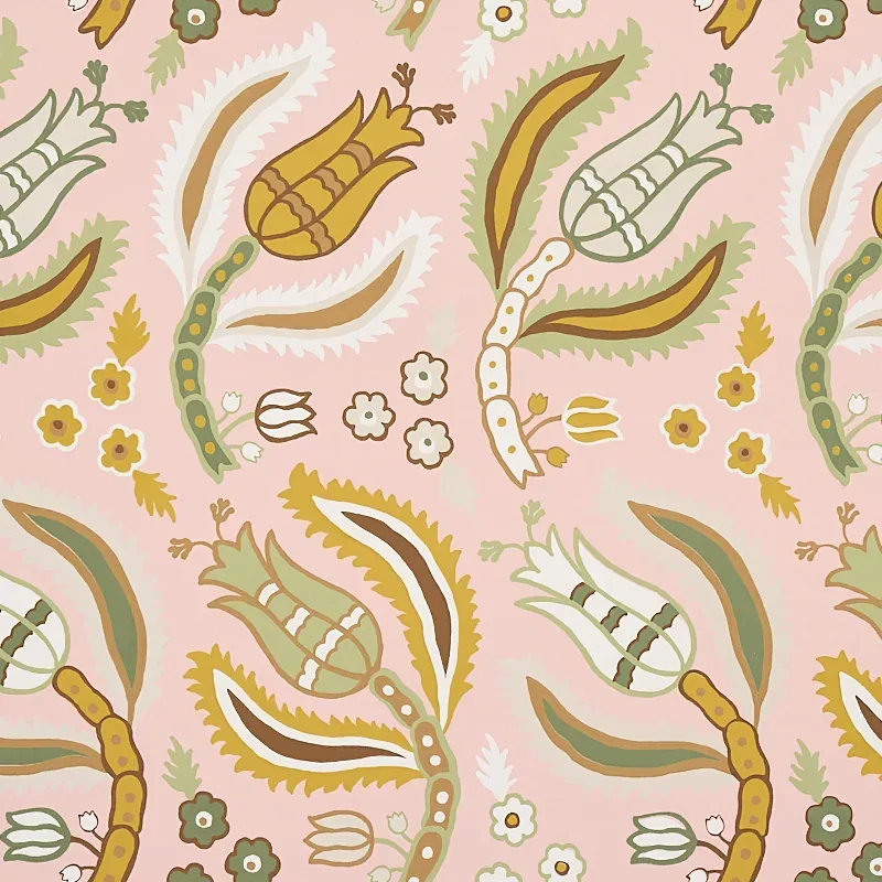 MALABAR VINE BLUSH Schumacher Wallpaper wallpaper - SKU 5012342