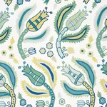 MALABAR VINE PEACOCK Schumacher Wallpaper wallpaper - SKU 5012340