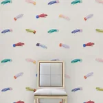 MANOS - MULTI ON IVORY Schumacher Wallpaper | Wallpaper Twin MANOS MULTI ON IVORY Schumacher Wallpaper wallpaper - SKU 5014480