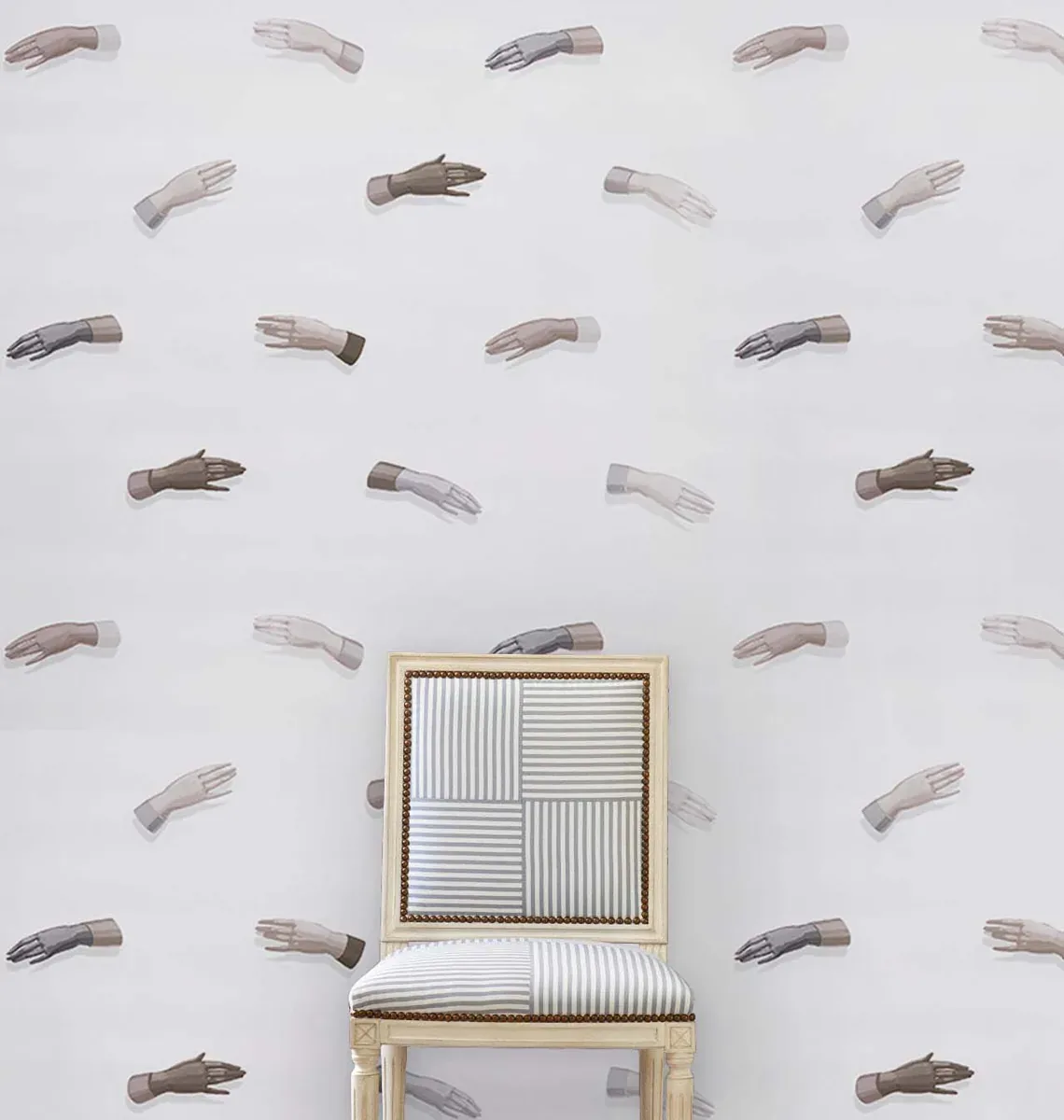 MANOS NEUTRAL Schumacher Wallpaper wallpaper - SKU 5014481