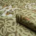 MARGARET SCHLOEMAN'S FOX CHASE SAGE & SOFT BROWN Schumacher Wallpaper wallpaper - SKU 5016152