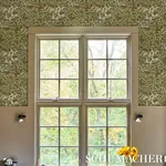 MARGARET SCHLOEMAN'S FOX CHASE SAGE & SOFT BROWN Schumacher Wallpaper wallpaper - SKU 5016152