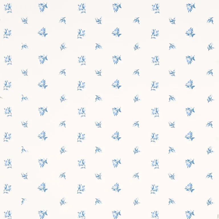 Schumacher MARGIE FLORAL wallpaper, color PORCELAIN, SKU 5014740
