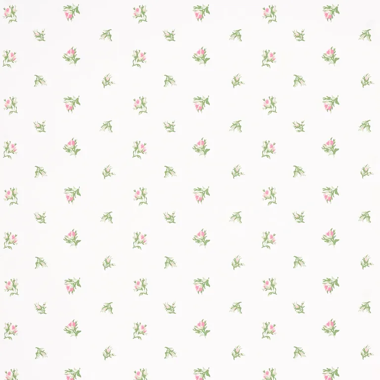 Schumacher MARGIE FLORAL wallpaper, color ROSE, SKU 5014742