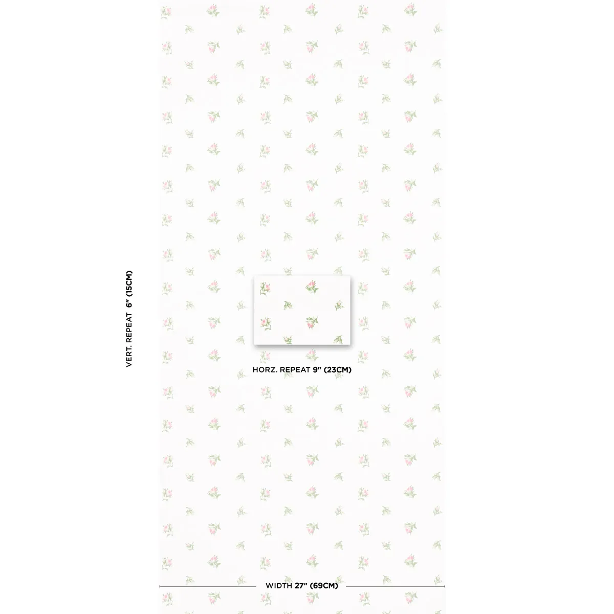 MARGIE FLORAL ROSE Schumacher Wallpaper wallpaper - SKU 5014742
