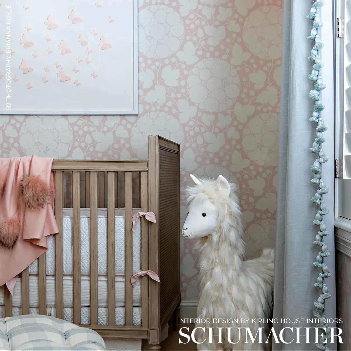 MARIANNE - BLUSH Schumacher Wallpaper | Wallpaper Twins MARIANNE BLUSH Schumacher Wallpaper wallpaper - SKU 5010721